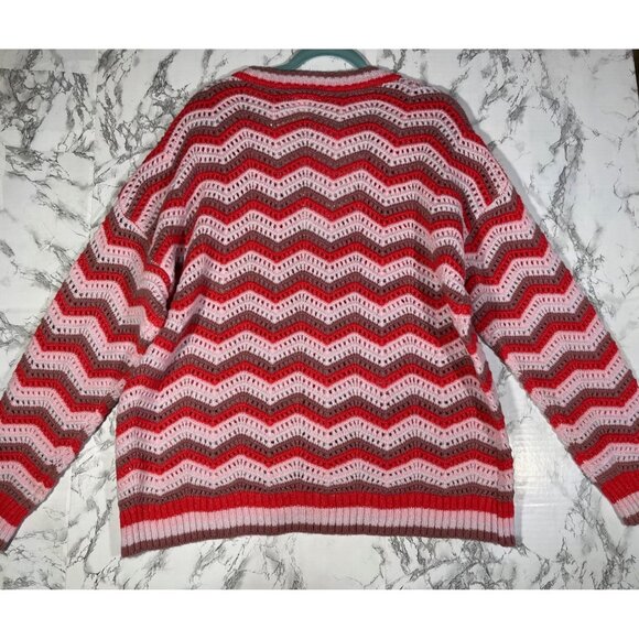 Maurices XXL Womens Chevron Button down Cardigan Sweater - Picture 2 of 7